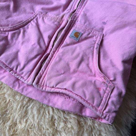 Carhartt Kids Pink Canvas Fleece Lined 4T - Picture 2 of 7
